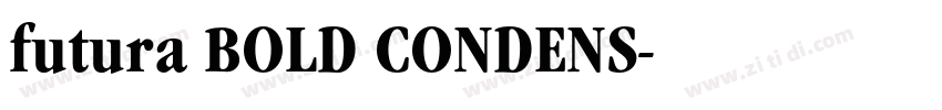 futura BOLD CONDENS字体转换